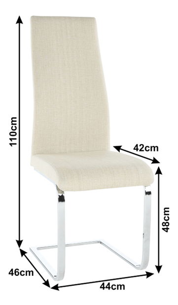 Scaun de sufragerie Allyn (bej)