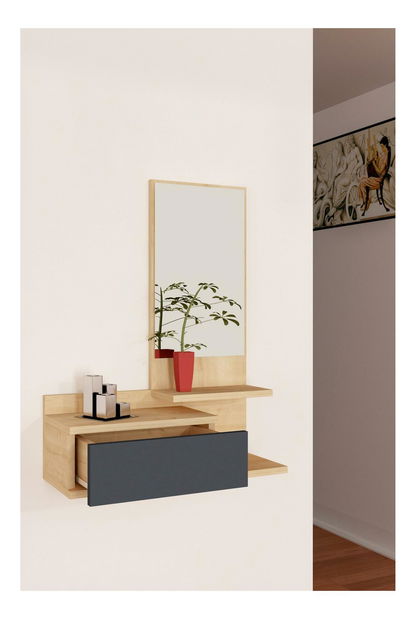 Függesztett szekrény Kenulu (tölgy + antracit) 