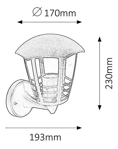 Iluminat pentru exterior Marseille 8618 (negru)
