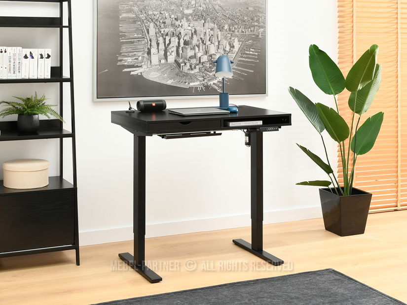 PC asztal Osto 100 (fekete fa + fehér)