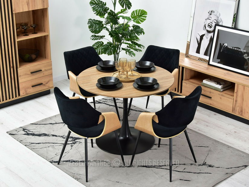 Szék Rolf K (fekete tölgy + fekete)