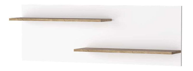 Polc Livia 11 (ribbeck tölgy + fényes fehér)