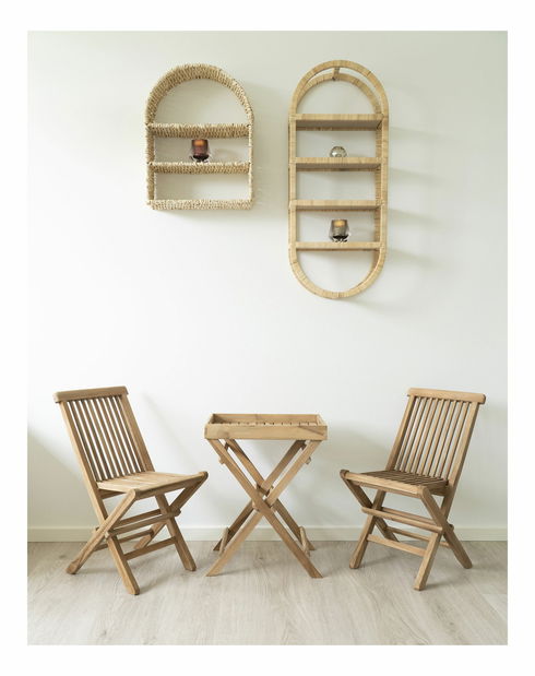 Detská záhradná stolička Tvevania 2 (prírodná)