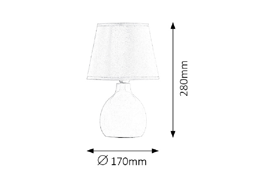 Stolová lampa Ingrid 4476 (hnedá)