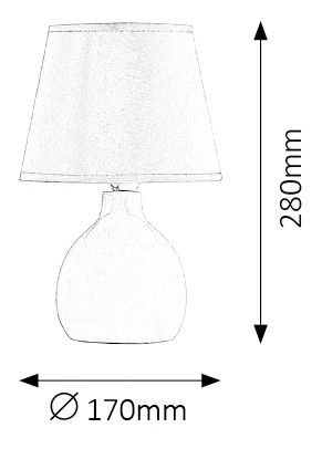 Stolová lampa Ingrid 4476 (hnedá)