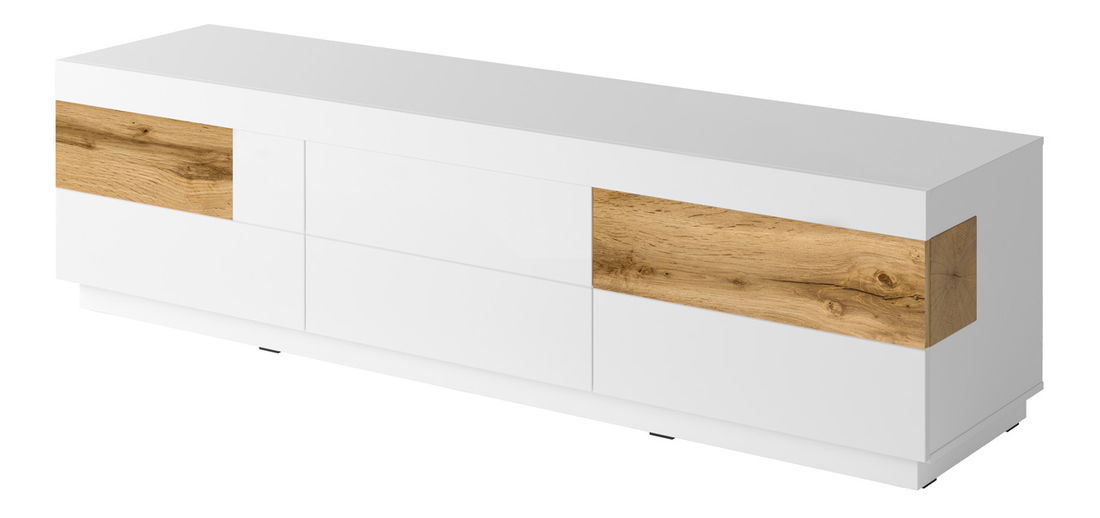 TV stolík Stacey Typ 40 (dub + biely vysoký lesk) *výpredaj