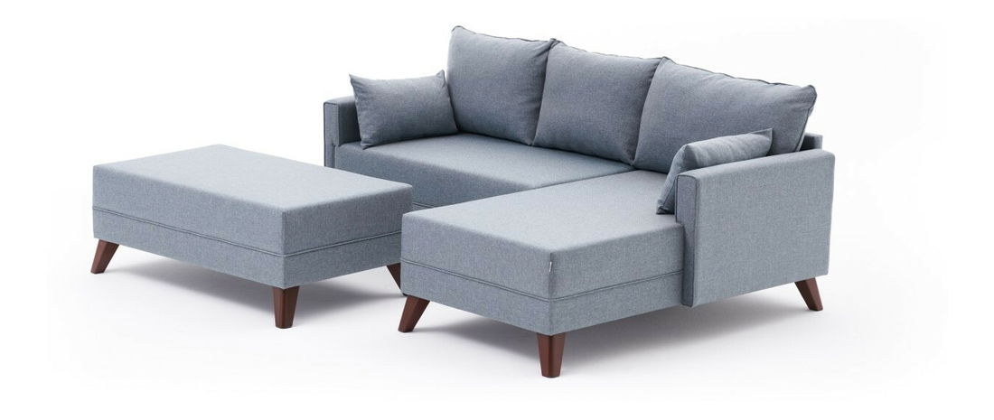 Canapea extensibilă Bellina Mini (albastru) (D)