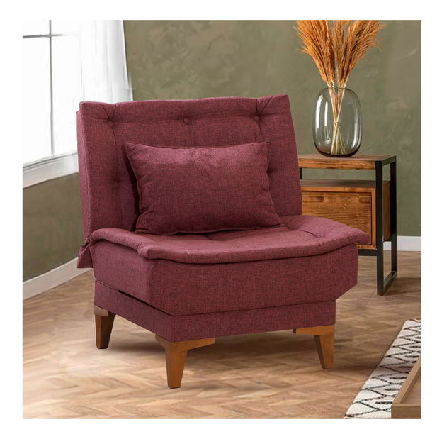 Kreslo Santic K (tmavočervená)