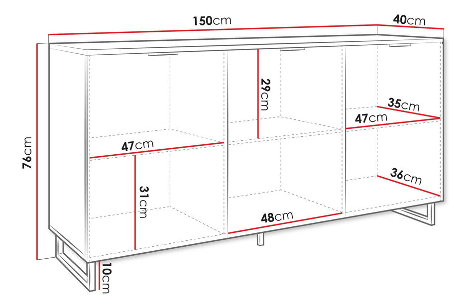 Skrinka Surezina 3D (čierny grafit + dub wotan) 