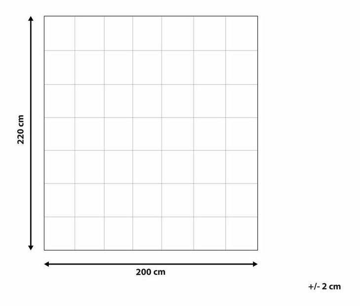Paplan 200 x 220 cm Nupza (fehér)