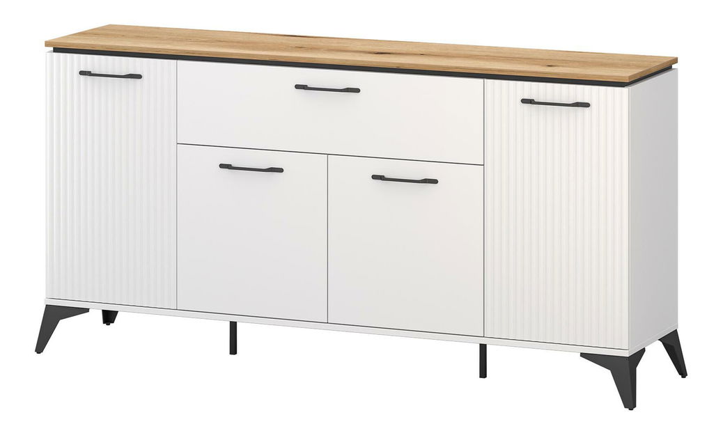 Komoda Vejares 2 (bijela + hrast evoke) 