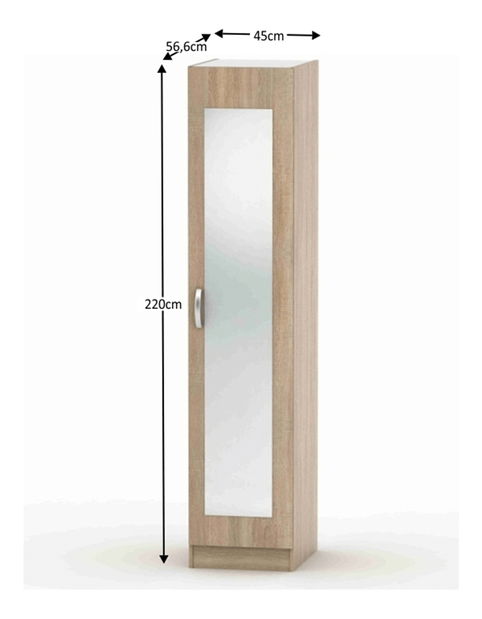 Ormar za garderobu BE02 Tempo Kondela Breanna