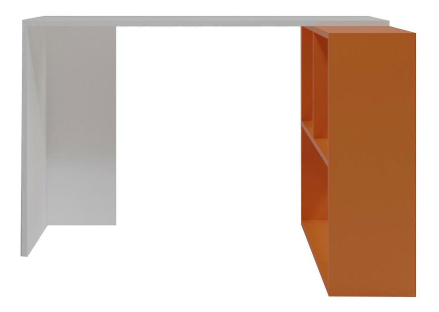 PC stolík Cander (biela + oranžová)