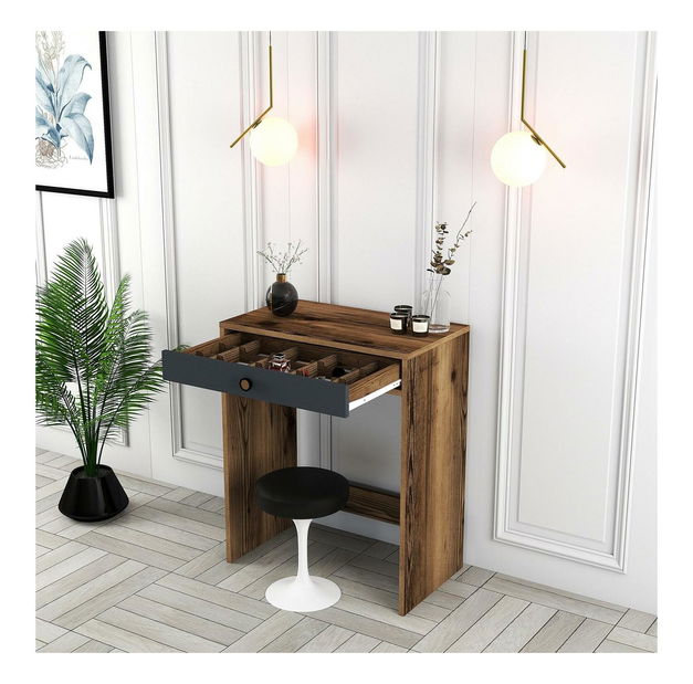 Măsuță de toaletă Logan 1 (nuc + antracit)