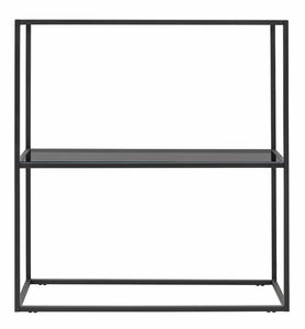 Konzolni stolić Bora (crna + staklo)