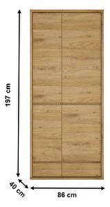 Ruhásszekrény Sygrin Typ 20 (shetland tölgy)