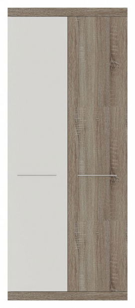 Šatníková skriňa 80 cm Thao (dub truflovy + šampanské)