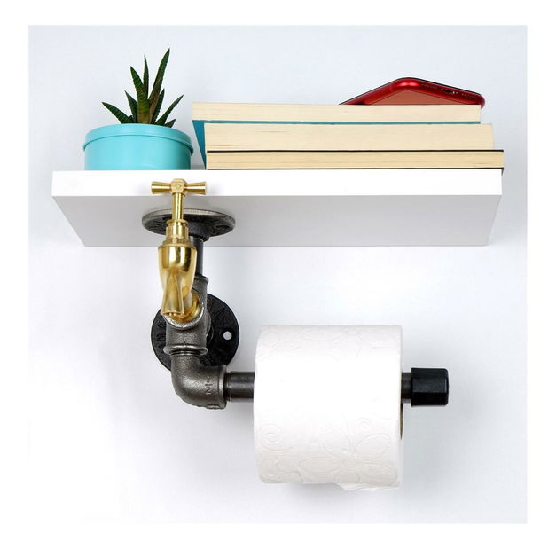 Držiak na toaletný papier Nenanu 40 (biela) 