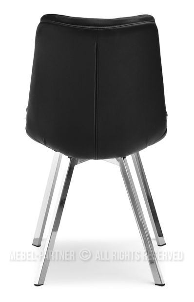 Szék Polly (fekete + króm)