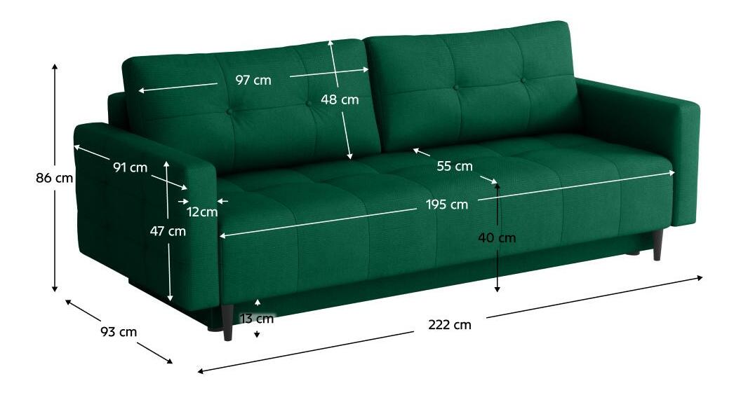 Canapea Dorny (verde)