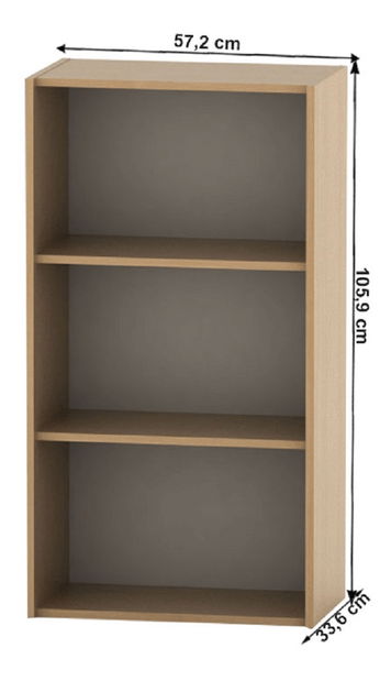 Regál Tempo Asista New AS 035 (buk) *výpredaj