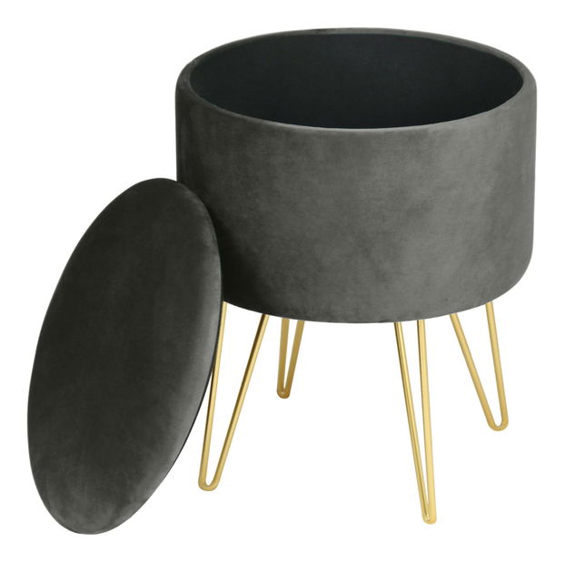 Taburete Lareina (grafit)