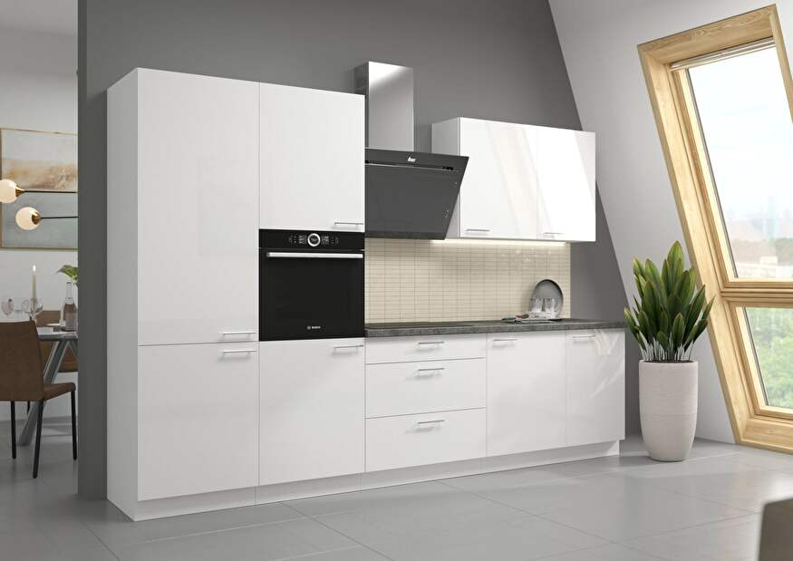 Beépített mosogatógép ajtó Lavera ZM 713 x 596 (fehér + fényes fehér) *kiárusítás
