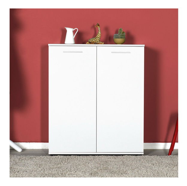 Cipőtároló (cipősszekrény) Tosina 8 (fehér)