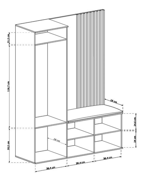 Predsieň Claudi 22 (dub artisan)