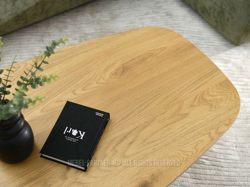 Măsuță de cafea Bigoton (stejar + negru)