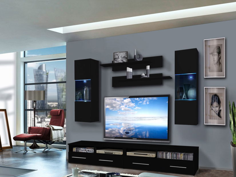 Obývacia stena Clevo 25 ZZ CL C2 (s osvetlením)