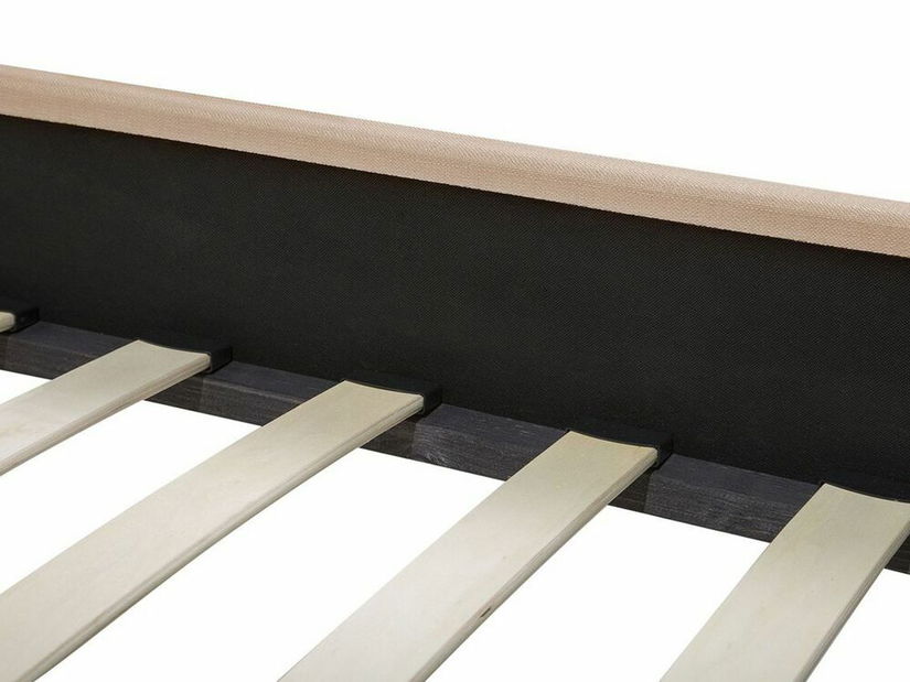 Manželská posteľ 160 cm MONTHY (s roštom) (béžová)