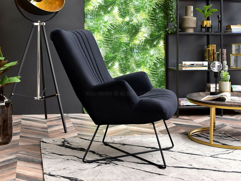 Fotoliu relax Nuttshell (negru)