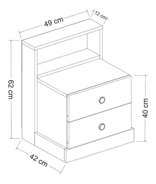 Spavaća soba Live (antracit + bijela)