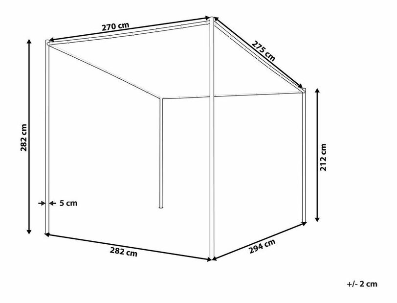 Pergola Vikenti (béžová) 