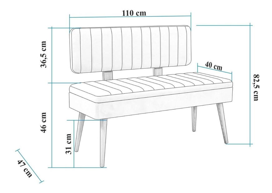 Bancă Vlasta 3 (pin atlantic + roz gri) (cu sp. depozitare)