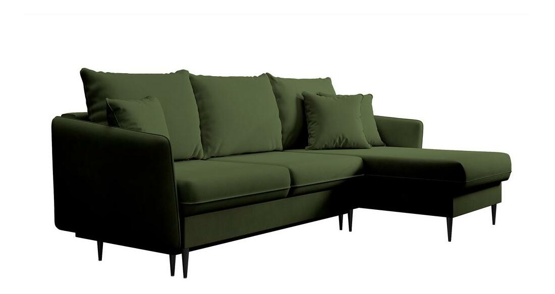 Colțar Vivaldio L (verde + negru)