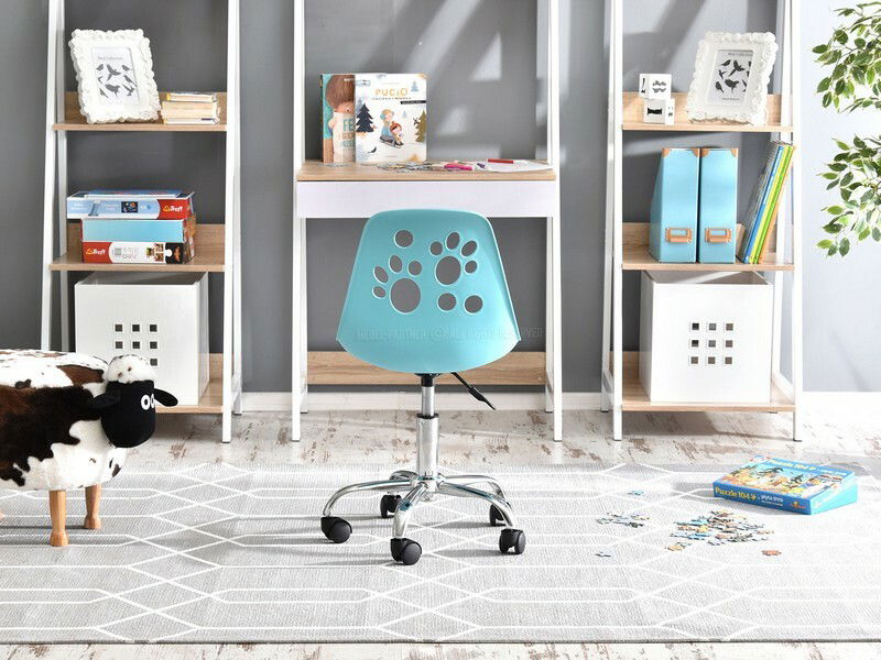 Gyerekszék Footy (kék fehér + króm)