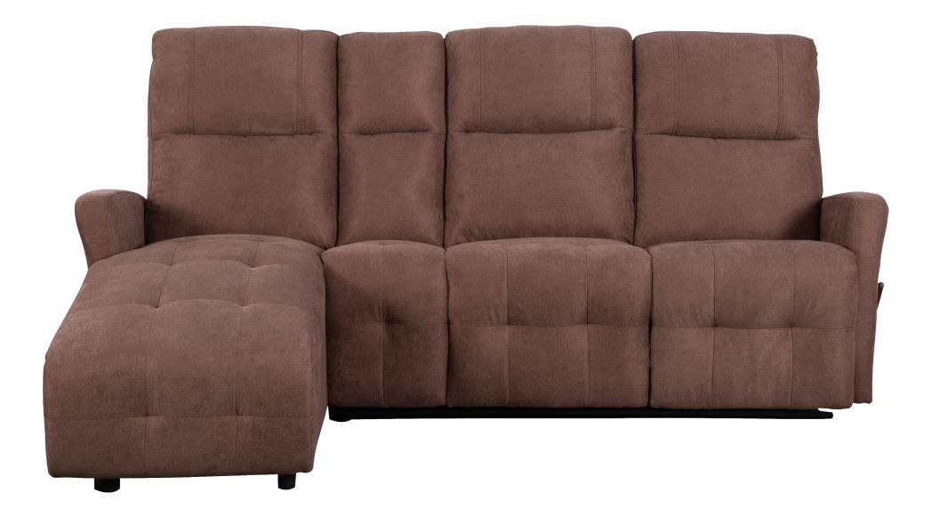 Nastaviteľná rohová sedacia súprava Toran (hnedá) (L) 