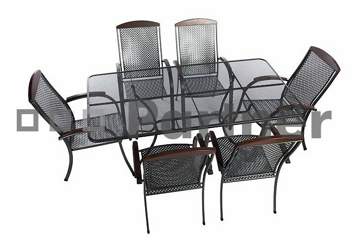 Záhradný nábytok Monaco I 160 cm 1+6 (Kov)