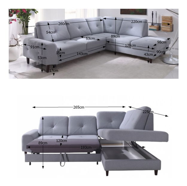 Rohová sedačka Praga 2F-OTM (P)