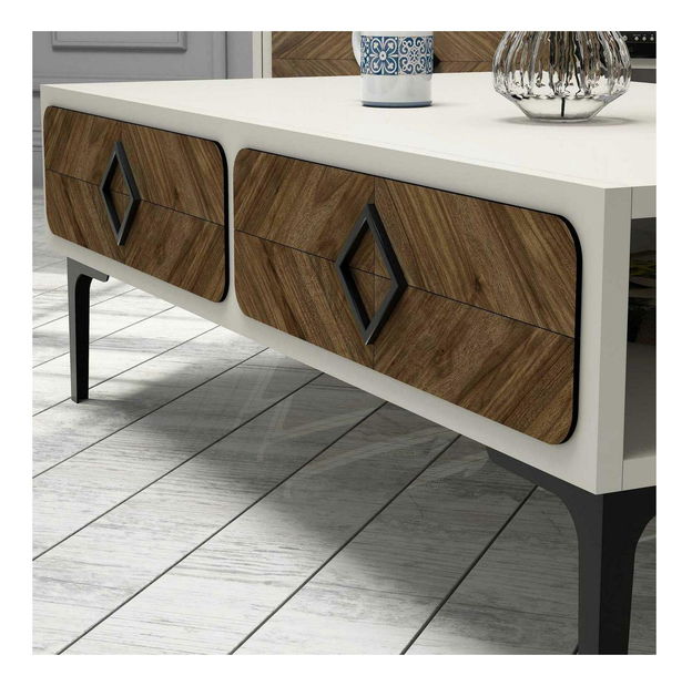 Masă de cafea Simba (Nuc + Crem)