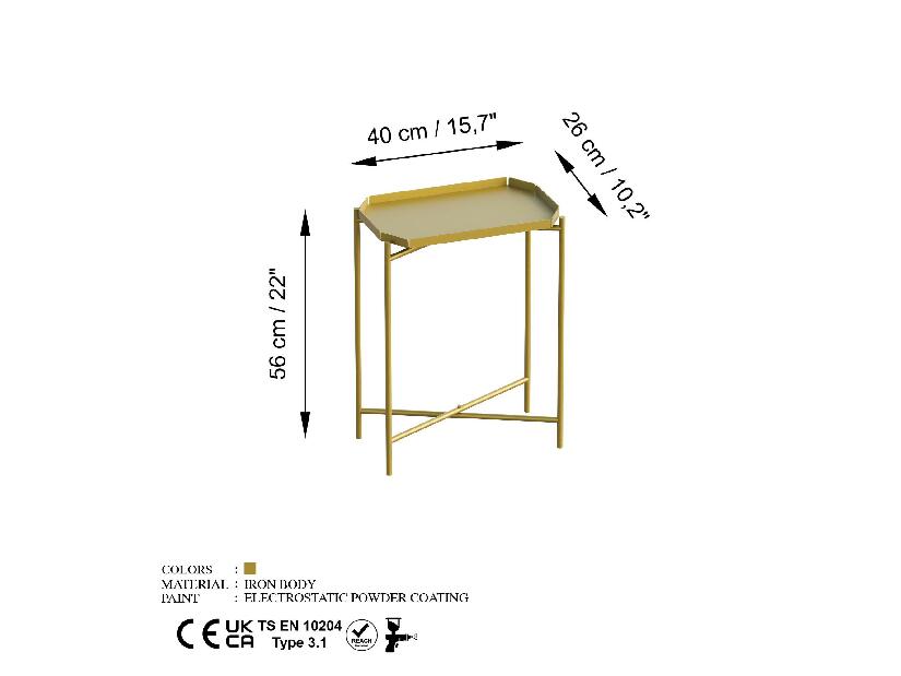 Konferenčný stolík Museli 9 (zlatá) 