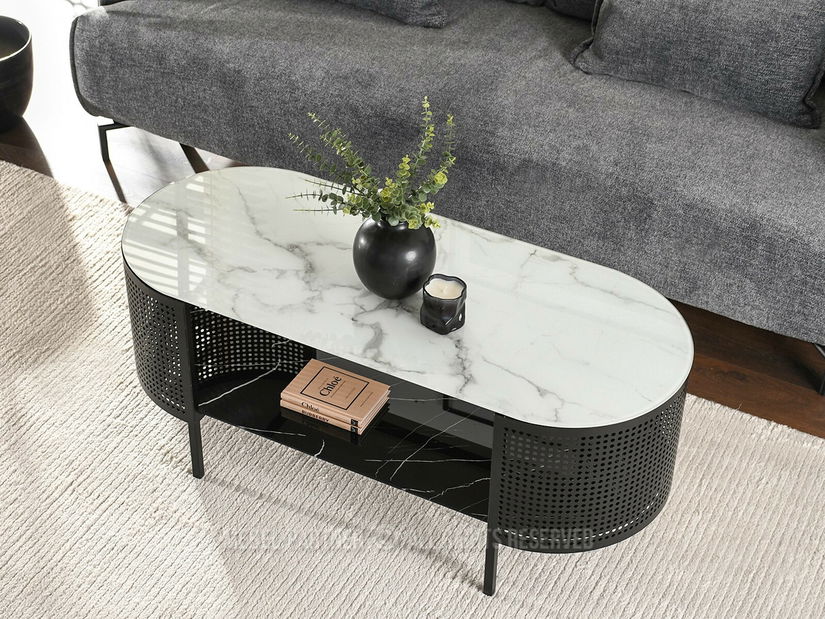 Stolić za kavu Organico (mramor + crna)