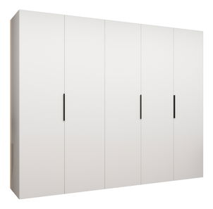 Šatníková skriňa 250 cm Mirabella 1 (biela + čierna)