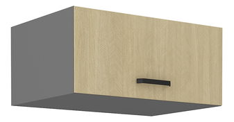 Horná kuchynská skrinka Scarmi 80 NAGU 36 1F (Antracit + Herringbone scandi)