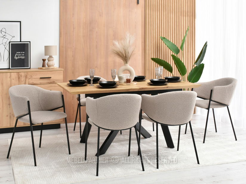 Stolica Chad (bež + crna)