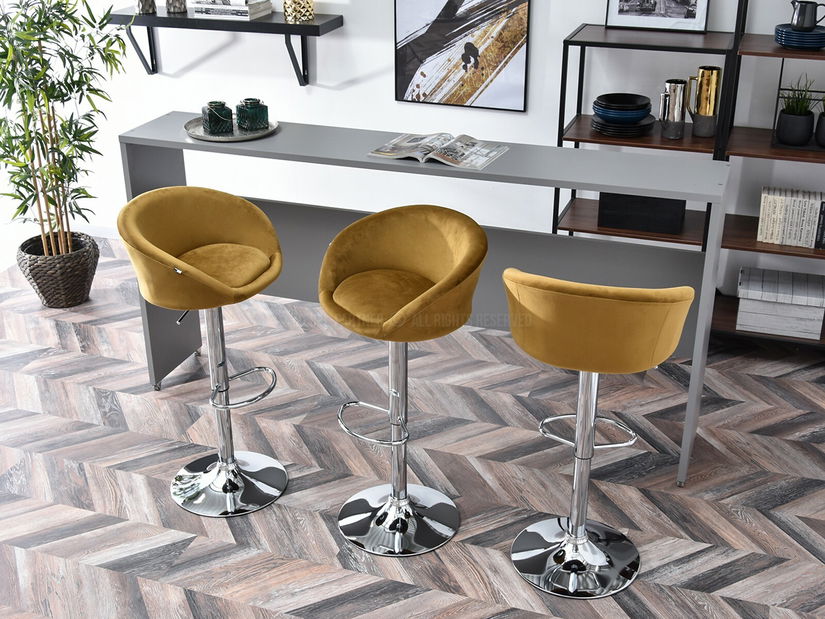 Stolička Hanzel (zlatá + čierna)