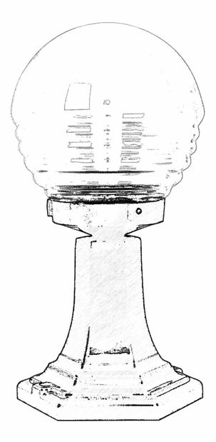 Iluminat de perete pentru exterior Milosz (Negru)