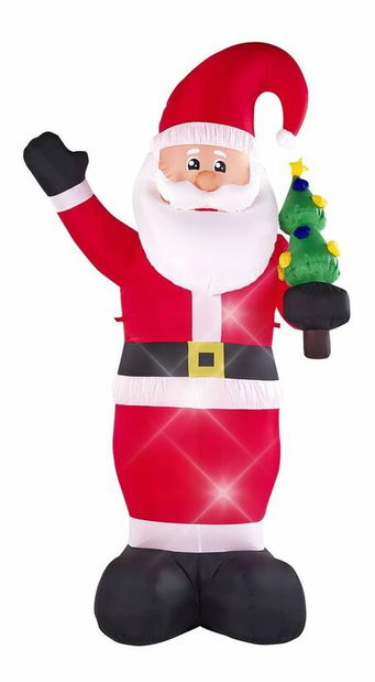 LED dekorácia Santa Claus Ivaza (červená)